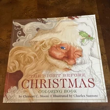 The Night Before Christmas Coloring Book Classic Edition by Clement Moore New