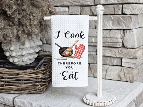 Handmade Kitchen Waffle Towel-Kitchen Quotes-Funny-Humor-Kitchen Decor-Gift - Picture 5 of 20