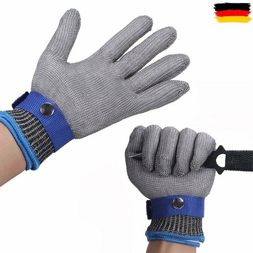 Edelstahl Stechschutzhandschuhe Kettenhandschuh Sicherheits-Handschuh Metzger L - Bild 1 von 7
