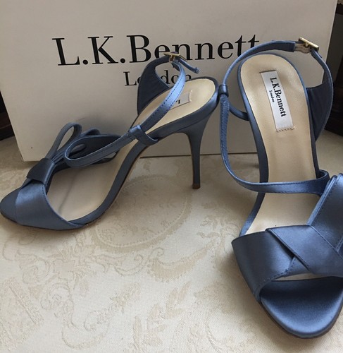 L.K.Bennett Erica Formal High Heel Sandals, Powder Blue EU37/UK4 - Picture 3 of 9