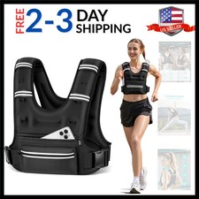 Weighted Vests for Women Men, 8lb Weighted Vest with Storage Pockets, Rucking...