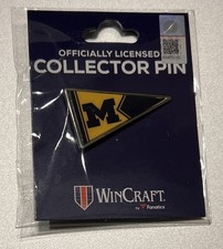 WinCraft - University Of Michigan Pennant Pin “WOLVERINES” NCAA LICENSED