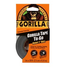 Gorilla 6100109 Heavy Duty Double Thick Handy Roll Tape 1 in. x 30 ft.