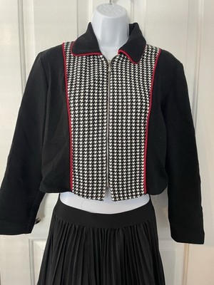 Vintage Michael B Ltd Cropped Blazer Jacket Made in the USA Retro 80's 90's