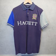 mens Hackett london embroidered British army polo shirt, large