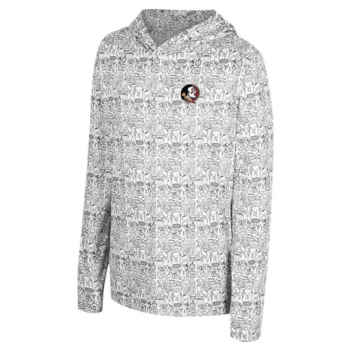 Youth Colosseum Black Florida State Seminoles All-Over Print Hoodie - 第 2/3 張圖片