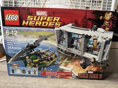 LEGO Marvel Super Heroes Iron Man Malibu Mansion Attack 76007 New Sealed Retired
