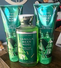 QTY 2 - Bath  Body Works VANILLA BEAN NOEL Body Cream  1 Body Wash