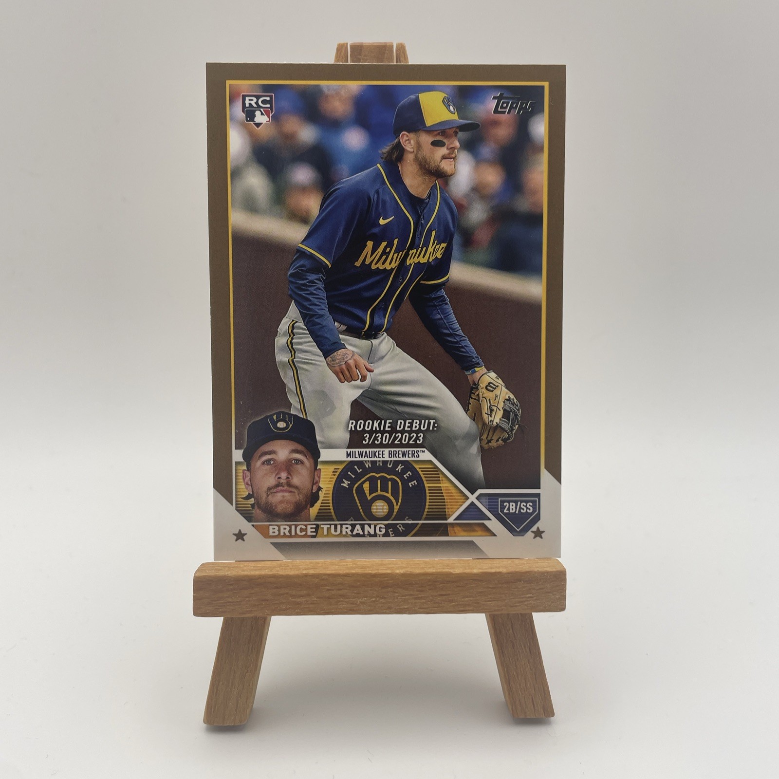 2023 Topps Update Series - Rookie Debut Brice Turang #US101 Gold /2023 (RC)