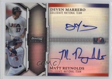 2011 Bowman Sterling Dual Refractor 15/99 Deven Marrero Matt Reynolds Auto 0t3