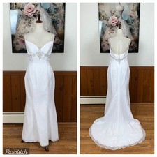 Pretty Vintage Y2K Moonlight Chiffon Wedding Gown 