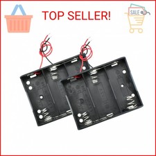 SDTC Tech 2-Pack 3X C Cell Battery Holder 4.5V C Size Battery Case Box with Wire