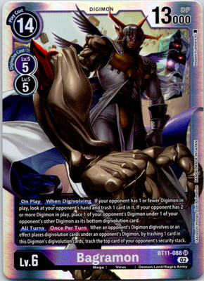 Bagramon Super Rare Foil Dimensional Phase BT11-088 SR NM