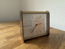 Schmeckenbecher Messing Tischuhr Vintage 60er-/70er-Jahre