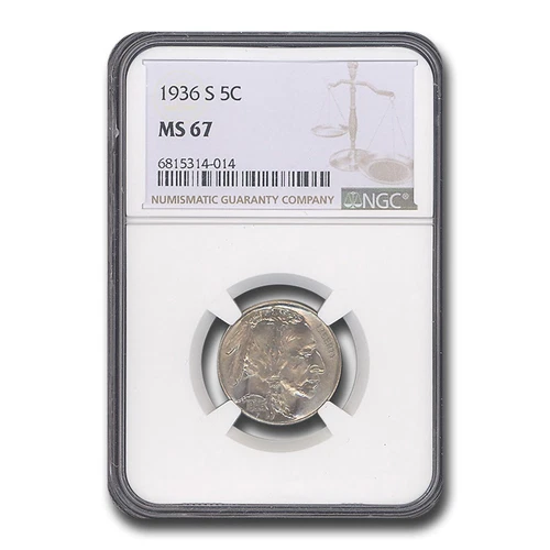1936-S Buffalo Nickel MS-67 NGC