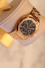 Audemars Piguet Royal Oak Chrono 38mm Rose Gold Blue Dial 26715OR 2