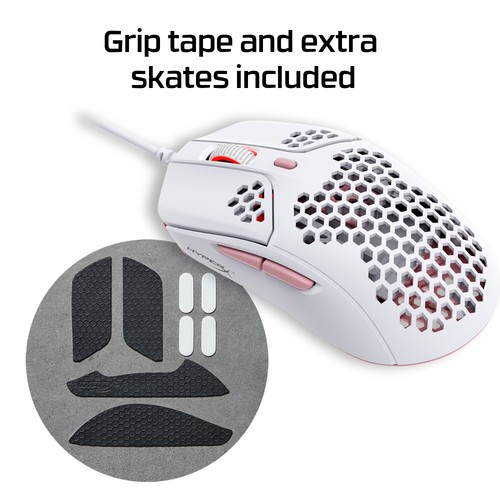 HyperX Pulsefire Haste - Gaming Mouse - White-Pink - 第 7/10 張圖片