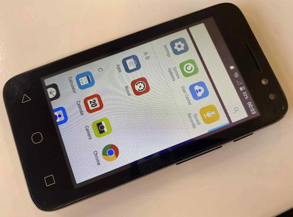 Alcatel Pixi 4 (4) 4034X - Smartphone (Unlocked) Android 6 Compact Mobile Black - Image 3 of 4