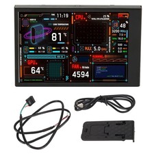 Computer Temp Monitor 3.5 Inch IPS Dual USB C Theme Editor Customizable Lay AKND
