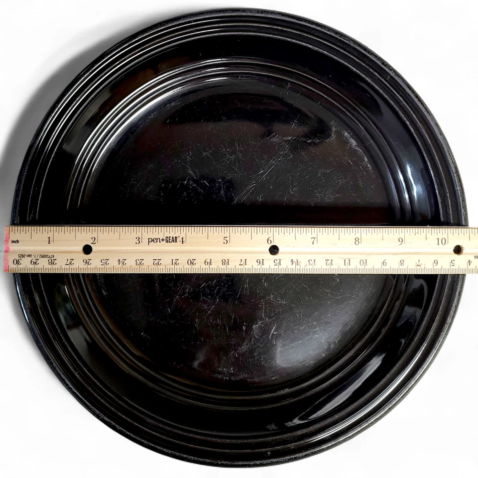 Pratos de jantar de grés preto 4 peças Mainstays Rich 10,5" - Imagem 3 de 4