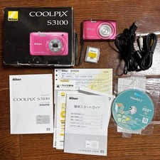 Nikon COOLPIX S3100 Compact Digital Camera Tested Working Seller Japan