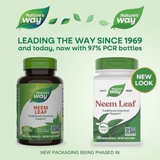Nature's Way Neem Leaf 950mg per Serving 100 Vegan Capsules Traditional Support