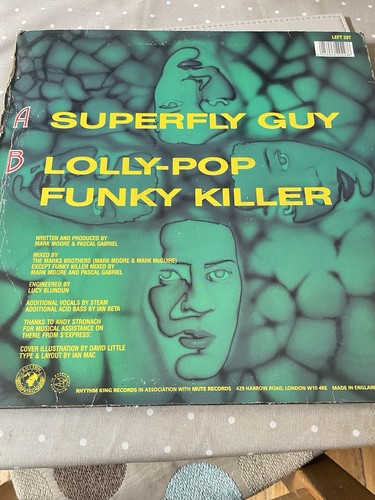 S-Express Superfly Guy 12 Inch Single Vinyl Rhythm King 1988 - Picture 4 of 7