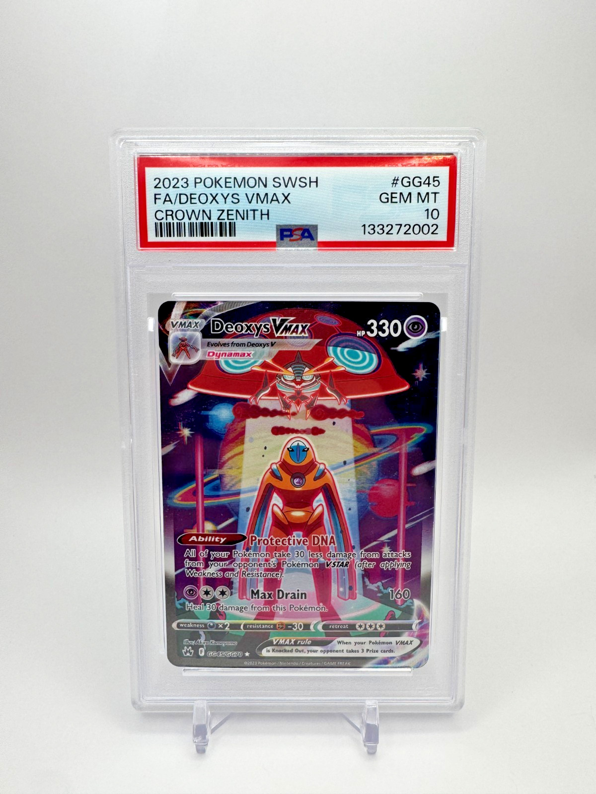2023 Pokemon Crown Zenith Deoxys VMAX GG45/GG70 Galarian Gallery PSA 10 Gem Mint