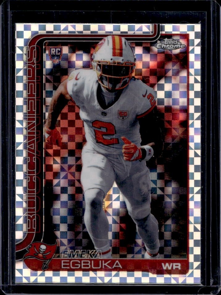 Emeka Egbuka Topps Chrome #312 X-Fractor
