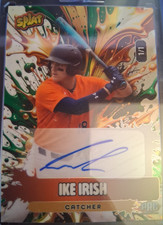 Wild Card LUCKY STRIKE Ike Irish 1/1 Autograph Baseball Card