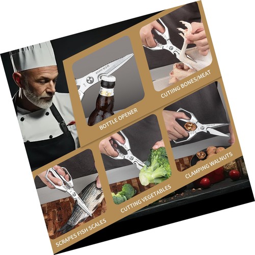 Plys Geflügelschere, Küchenschere für Lebensmittel, Japanische Allzweck Schwer Du... - Bild 2 von 7