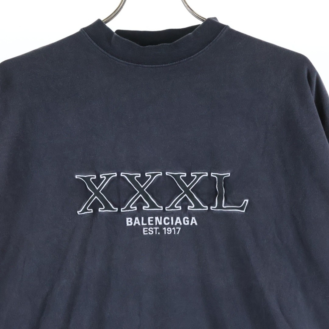 BALENCIAGA 22AW XXXL LOGO EMBROIDED L S Tee Embroidered Long Sleeve T-Shirt Used thumbnail 3