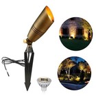 LED Brass Spotlight Uplight 12V Low Voltage Landscape Outdoor Lighting 
