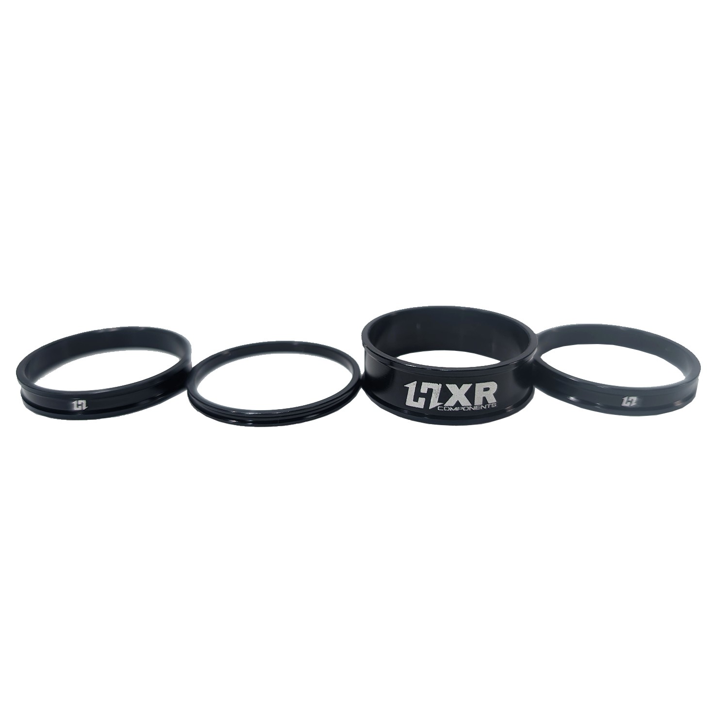 Spacer de potence HxR noir kit d'entretoises pour pivot de fourche de vélo