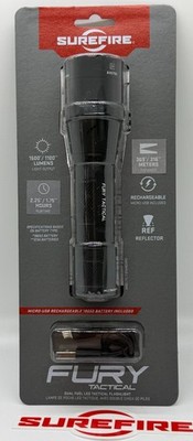 SureFire Fury Dual-Fuel 1500 LED Flashlight FURY-DFT Authorized Dealer!