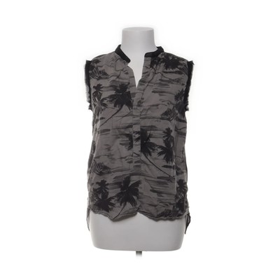 G-Star, Top, Größe: S, Grau/Schwarz/Mehrfarbig, Polyester/Viskose, Blumen #vh0