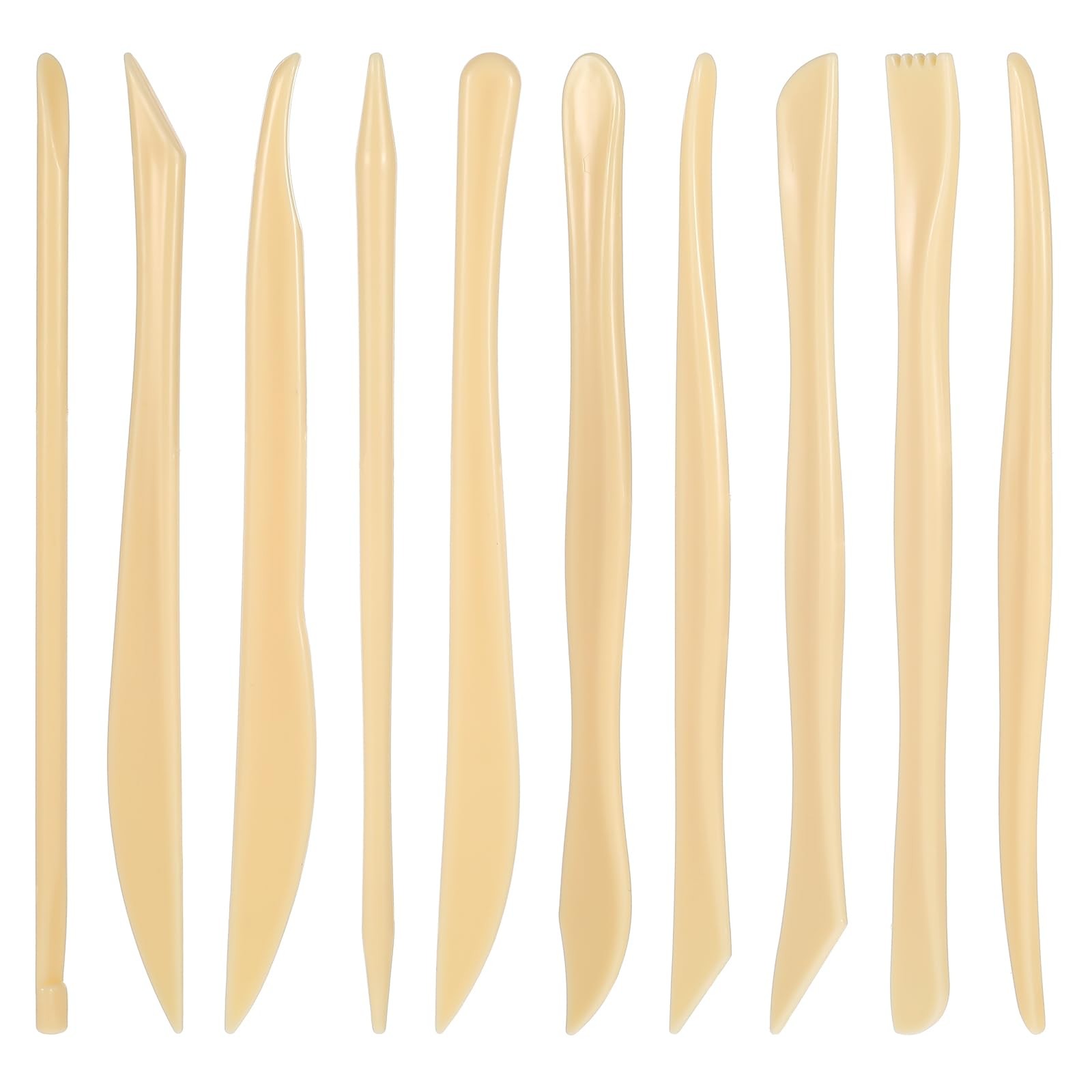 10PCS Double-Ended Clay Sculpting Tools for Polymer Modeling Plastic Craft Art