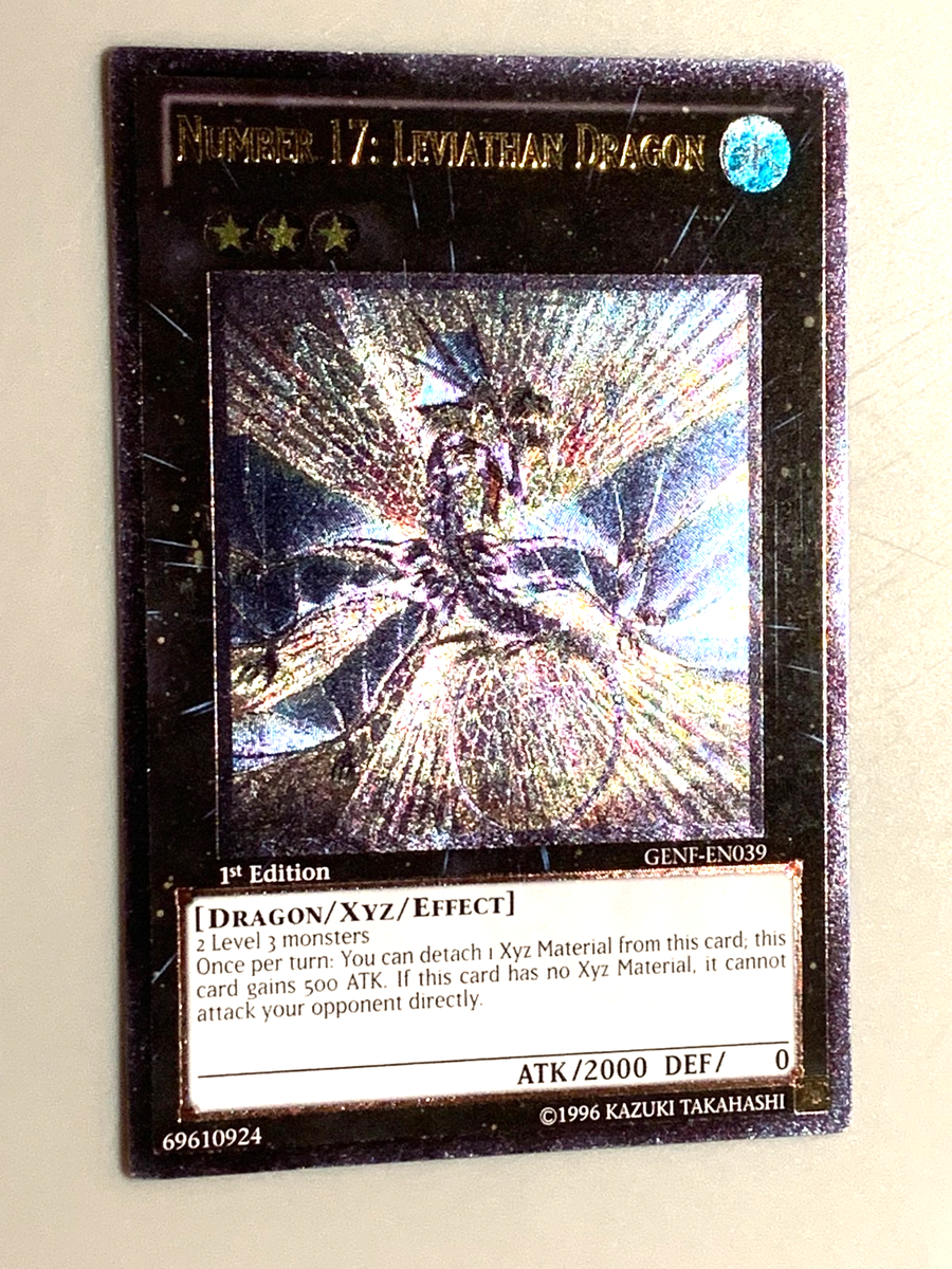 yugioh Number 17: Leviathan Dragon GENF-EN039 Ultimate Rare 1st Ed