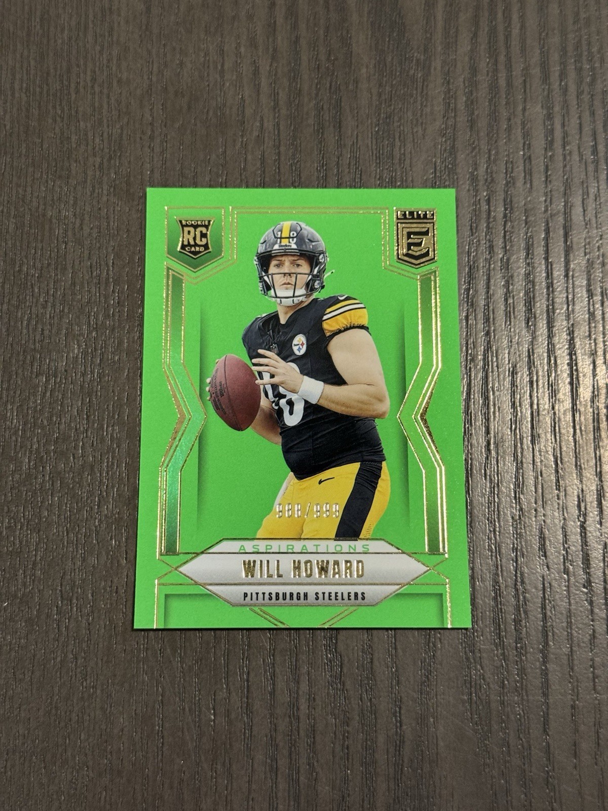 2025 Panini Donruss Elite Aspirations Lime Green /999 #150 WILL HOWARD Rookie RC