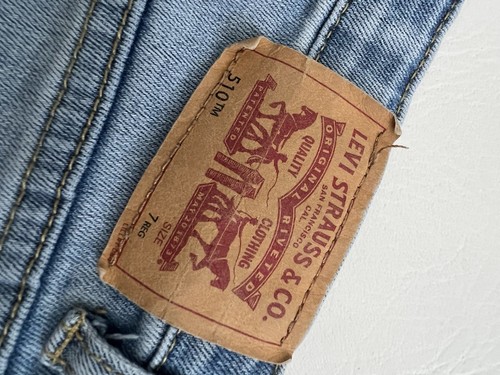Levi’s 510 Denim Jeans Girls Size 7 Regular Light Wash Basic Everyday - Picture 5 of 10