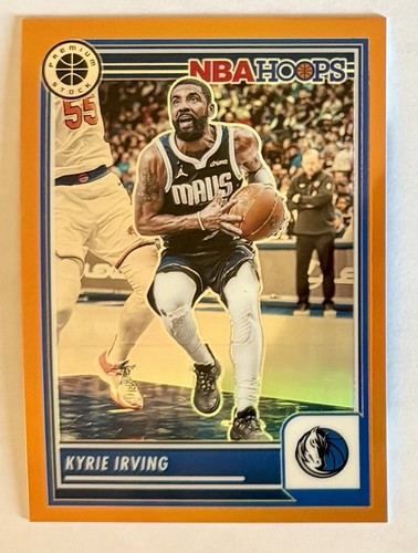 2023-24 Hoops Premium Stock Orange Prizm Kyrie Irving /299 #256 Mavericks