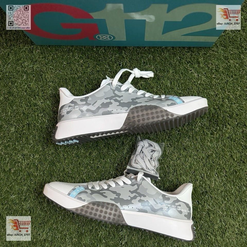 G/Fore Fore G4 G.112 Disruptor Golf Shoe Sneaker ⛳️ US 10 ⛳️ White Gray ...