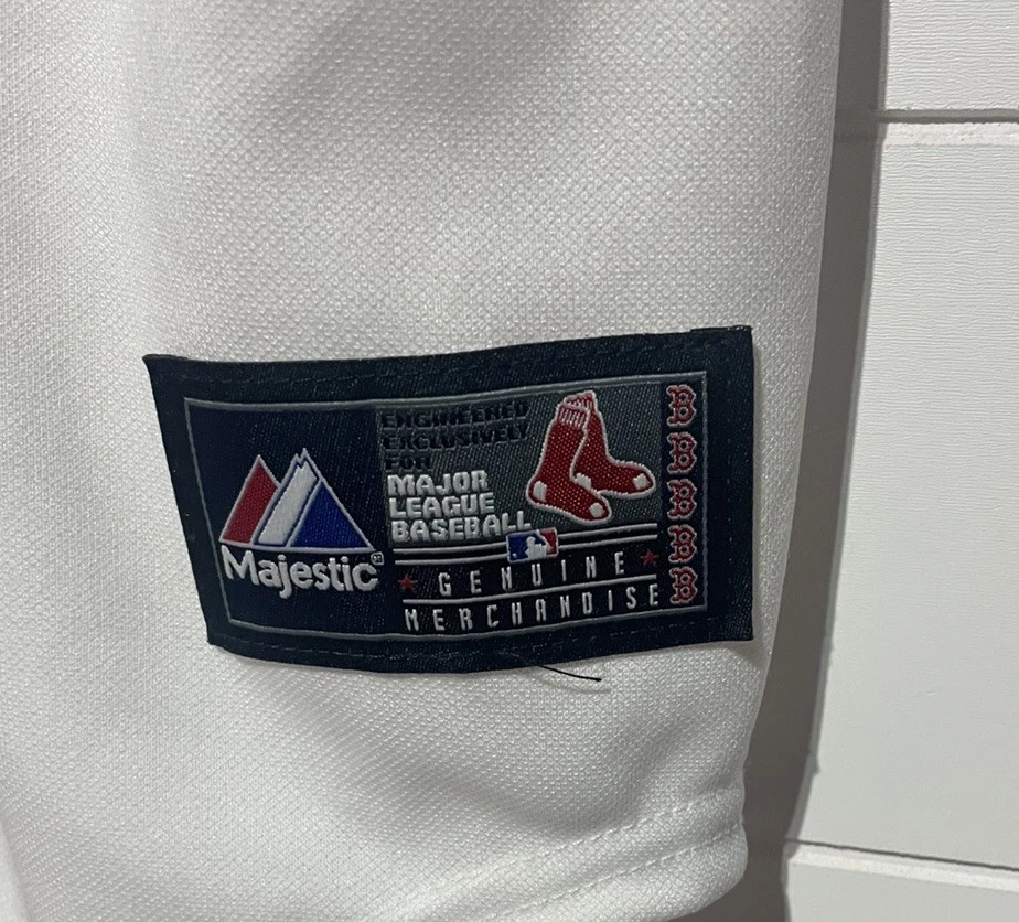 Jacoby Ellsbury Jersey Youth XL White Majestic Boston Red Sox Read - Image 2 of 4