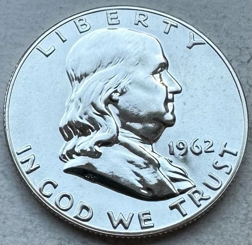 1962 Proof Franklin Half Dollar 90% Silver-INV#8475
