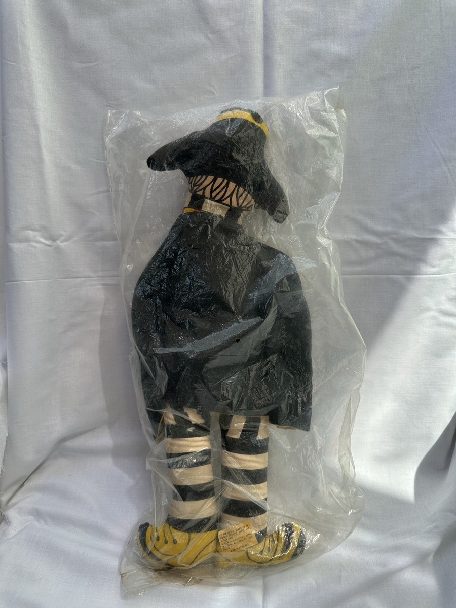 1970's McDonald's Hamburglar Doll in Un-Opened 17” Original