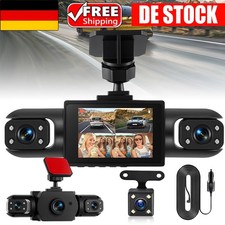 4-Kanal Dashcam Auto 2" 1080p Auto Überwachungskamera Parküberwachung Parkmodus