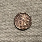 1864 Bronze Indian Head Cent Penny- No L, Rounded Bust, VF/XF Details ZM