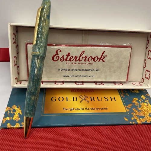 Esterbrook Limited Edition Gold Rush Ballpoint Pen - Frontier Green - With Box - Picture 2 of 20