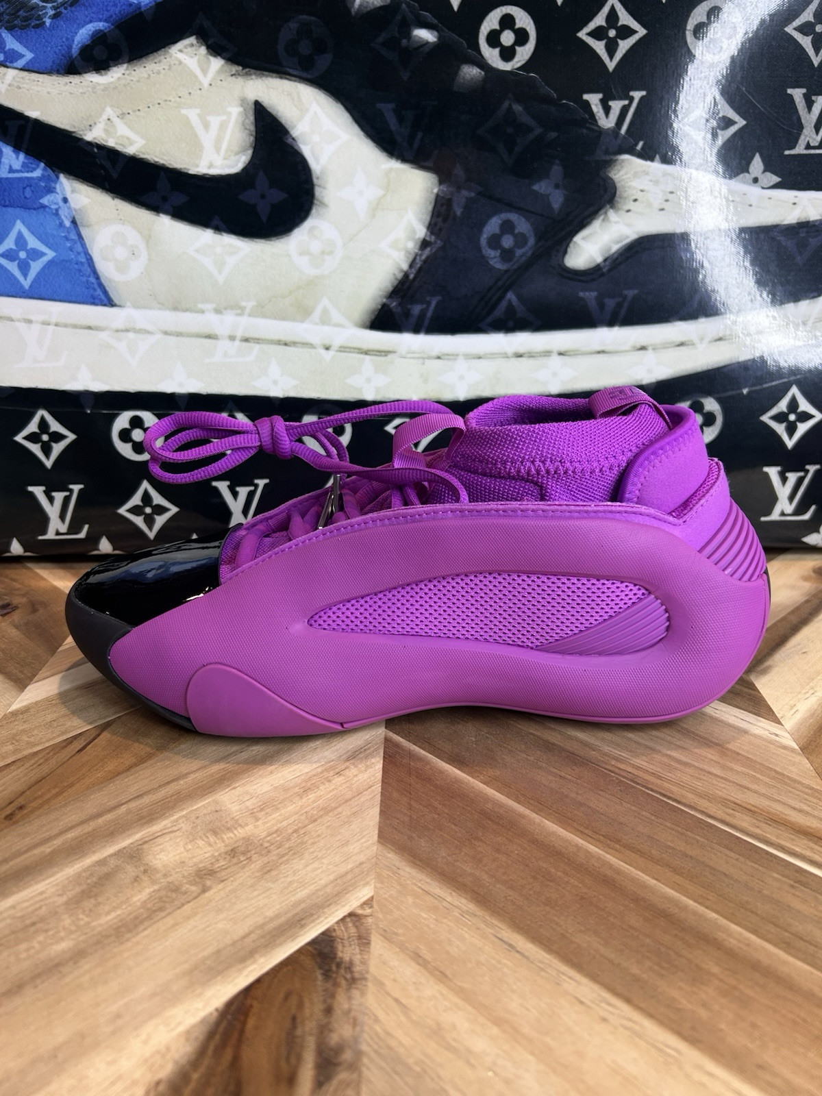 [IG6647] Adidas Men's Harden Volume 8 Purple Burst Sneakers Size 9