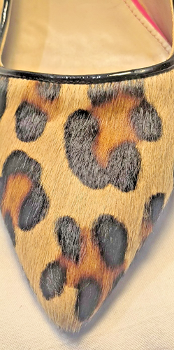 Boden AR581 Spain Animal Print pony hair closed pointed toe pump Sz. 41 - Picture 4 of 6